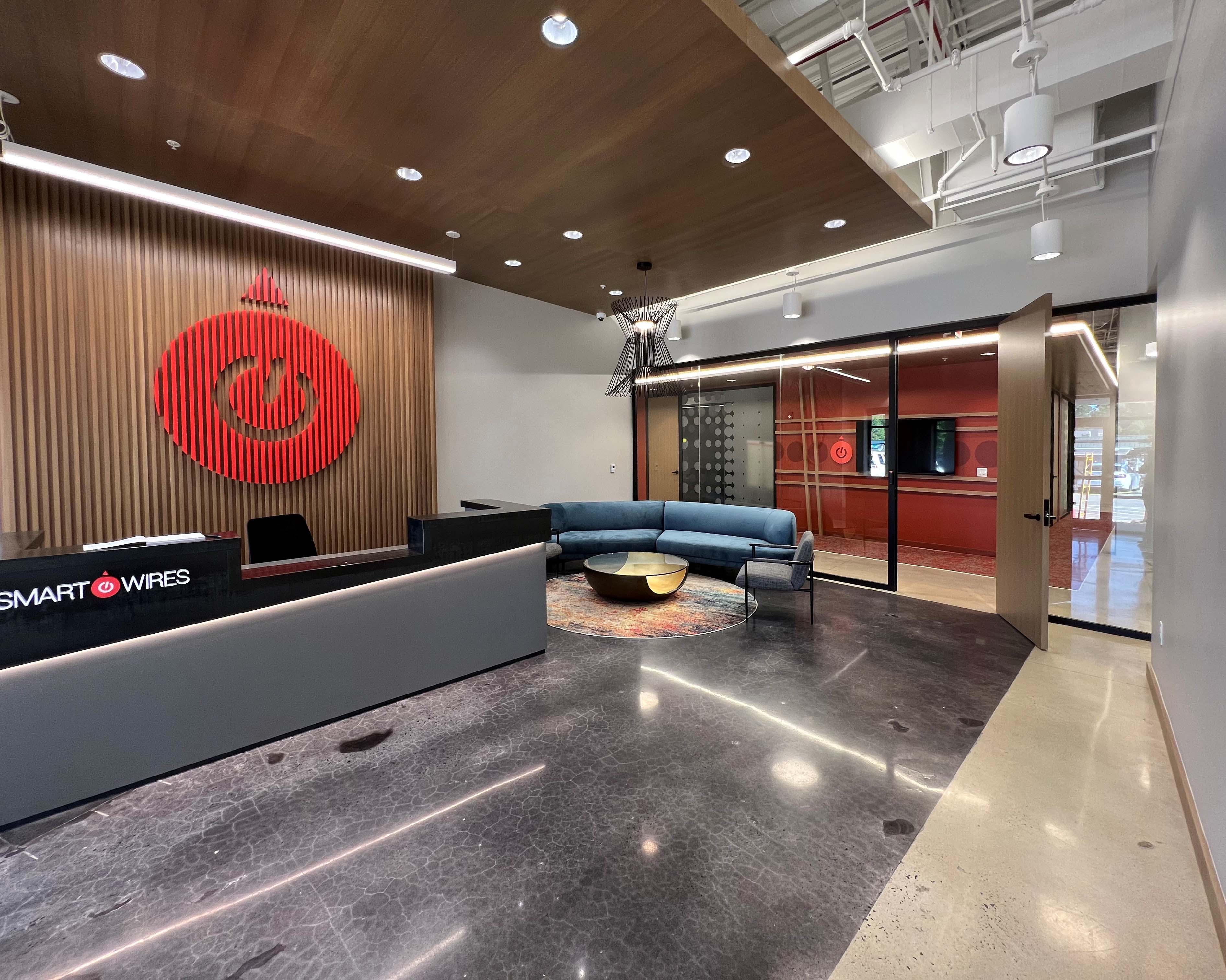 Falkbuilt Raleigh CBI commercial + office reception desk