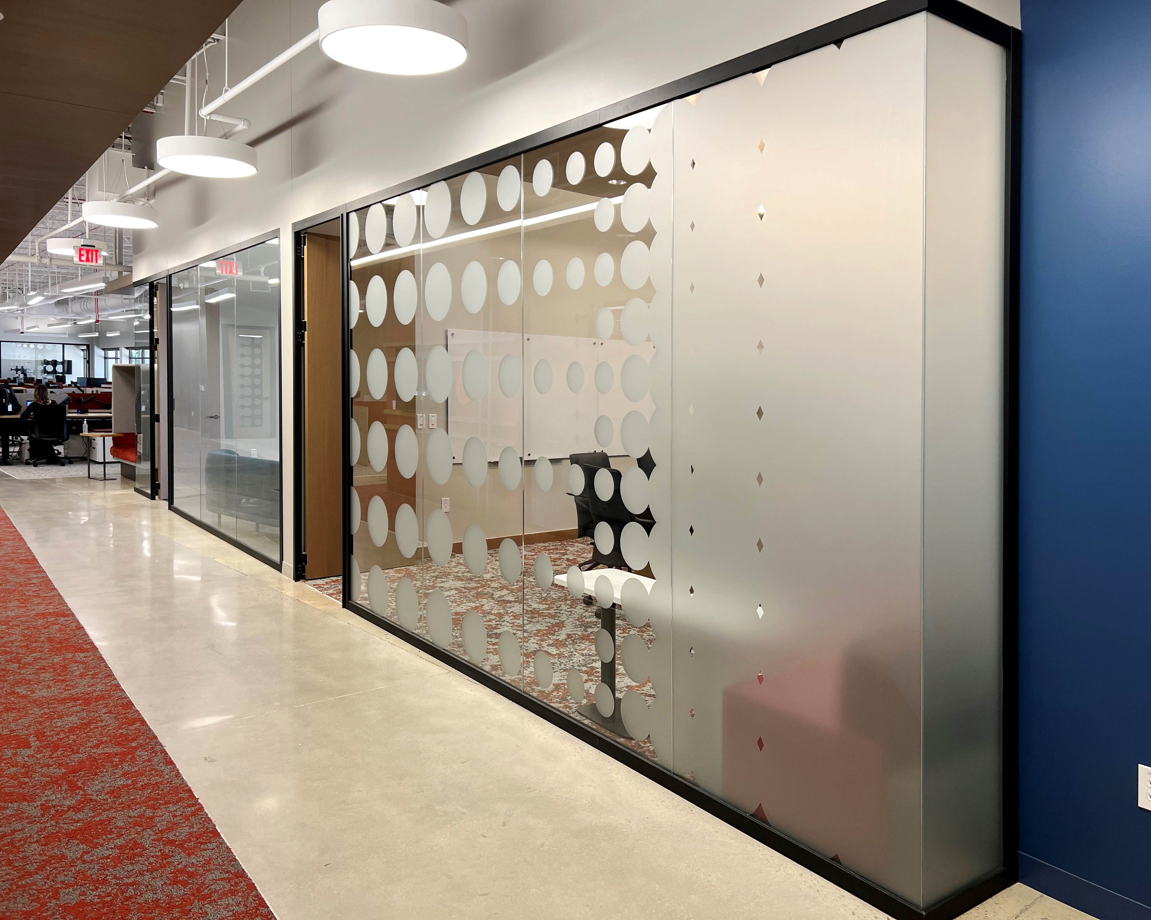 Falkbuilt Raleigh CBI commercial + office glass walls doors