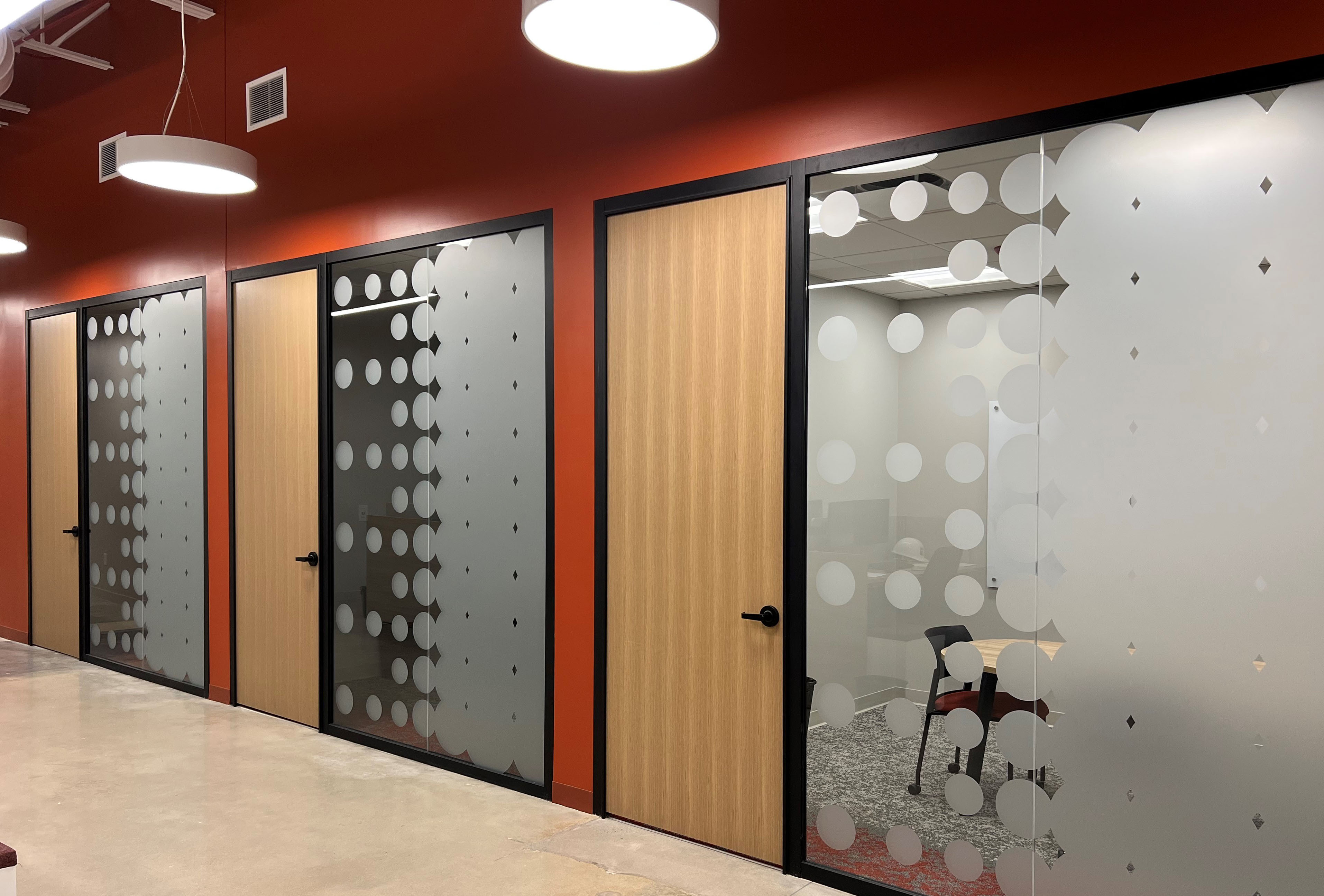 Falkbuilt Raleigh CBI commercial + office glass walls doors