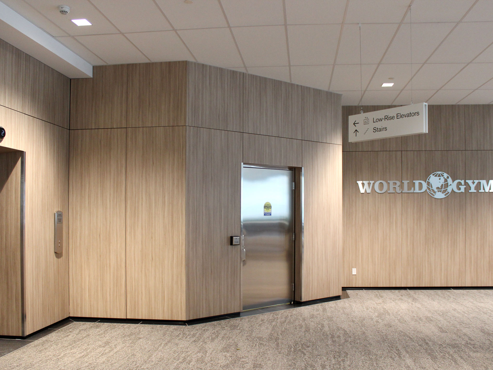 Falkbuilt’s prefabricated construction solutions for corporate interiors features flexible cladding or Falkton for fast lobby renovations with almost no down time or disturbance