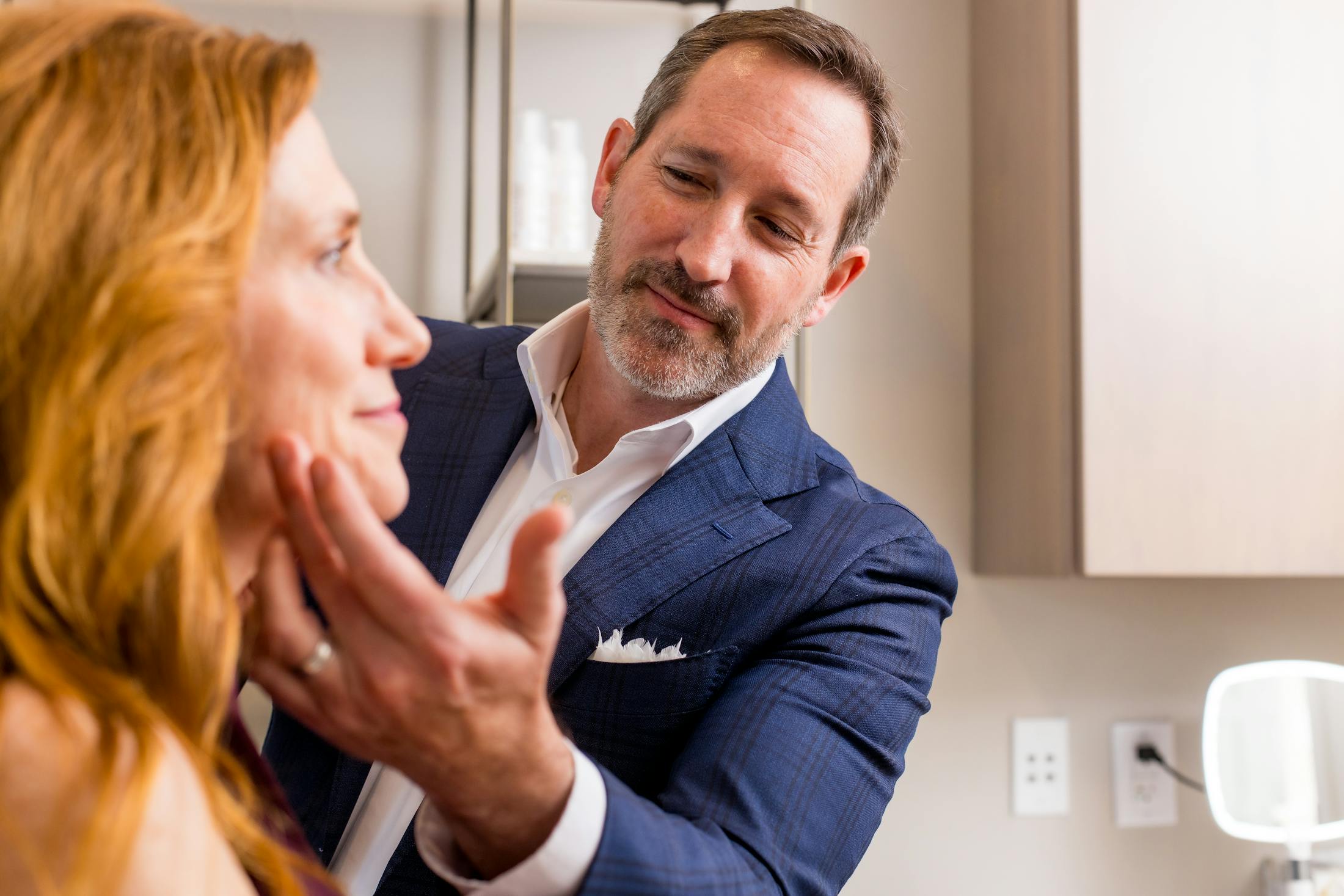 Dr. Morgenstern with client during consultation
