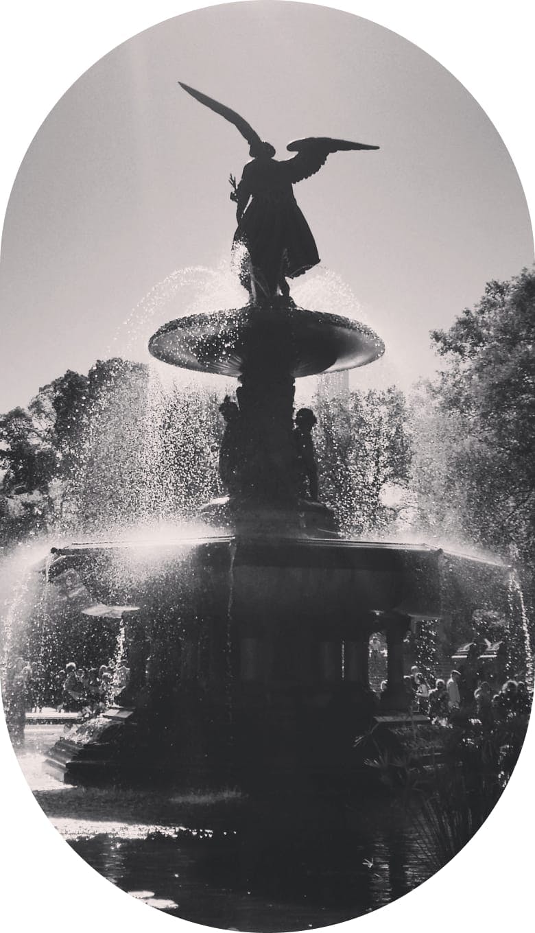 angel statue in central park