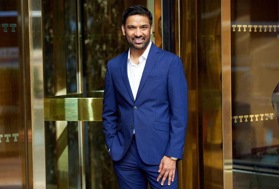 New York plastic surgeon Dr. Mansher Singh smiling