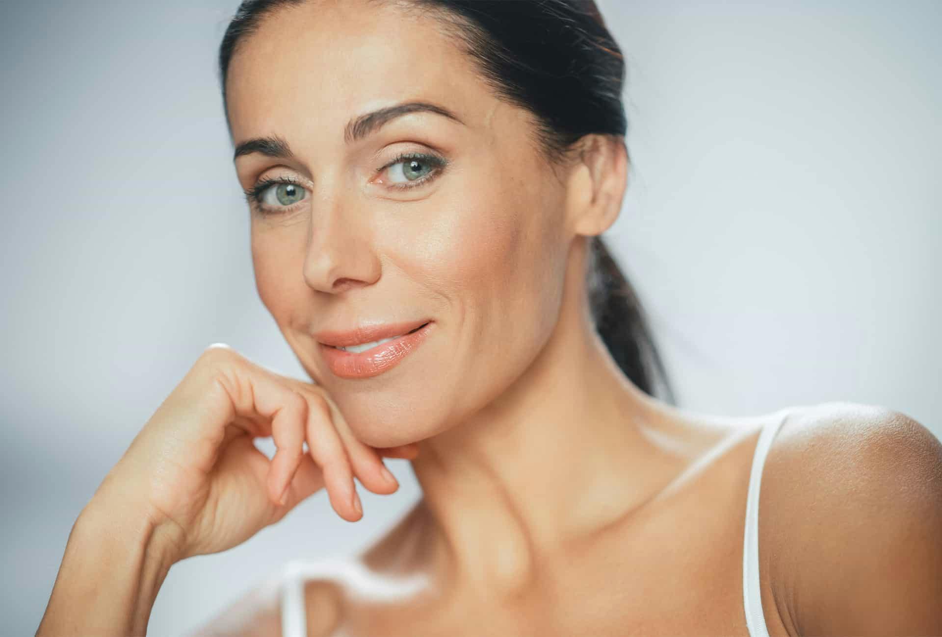 Woman smiling
