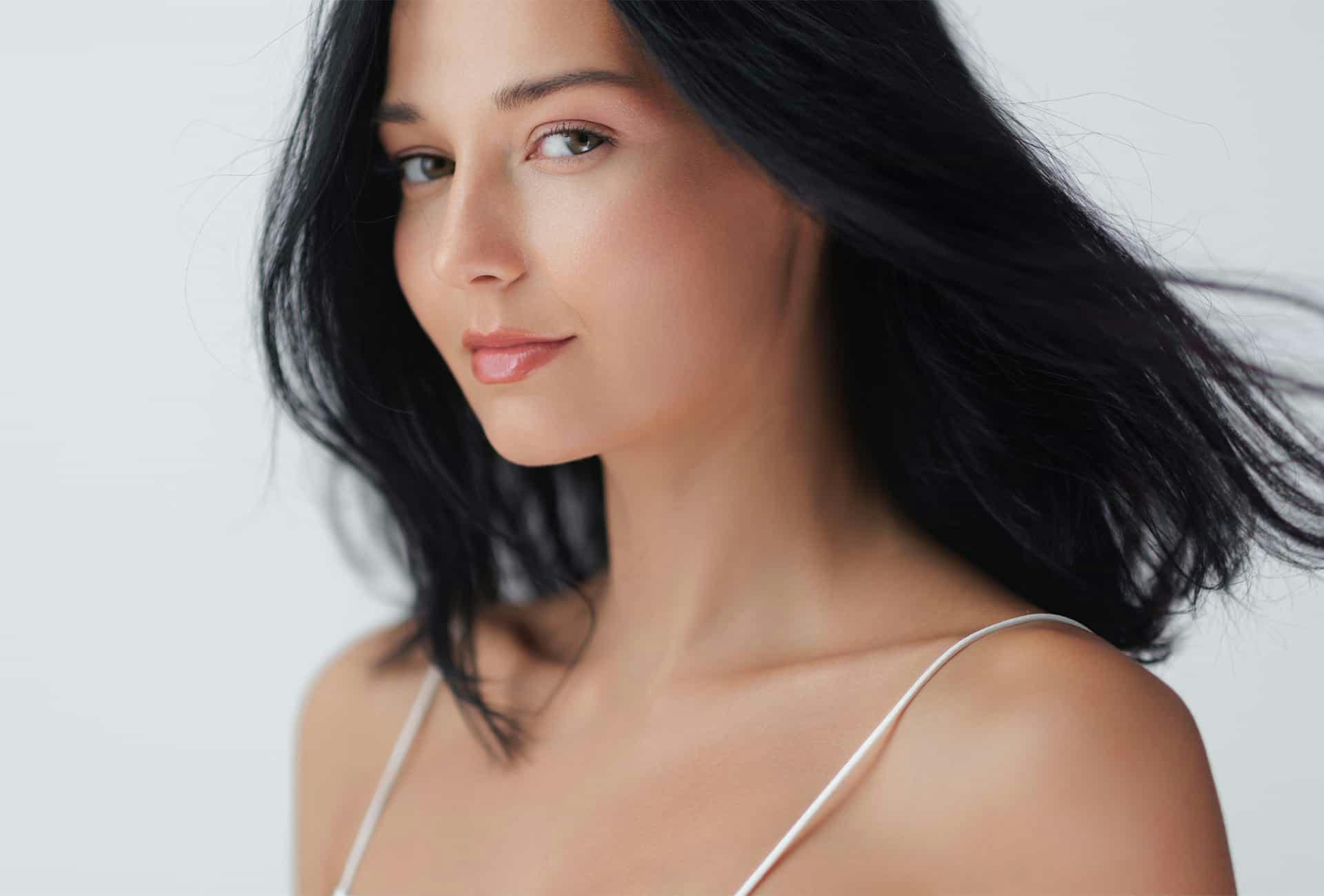 Woman smiling