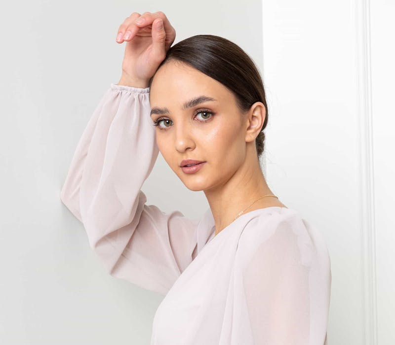 Woman looking at camera