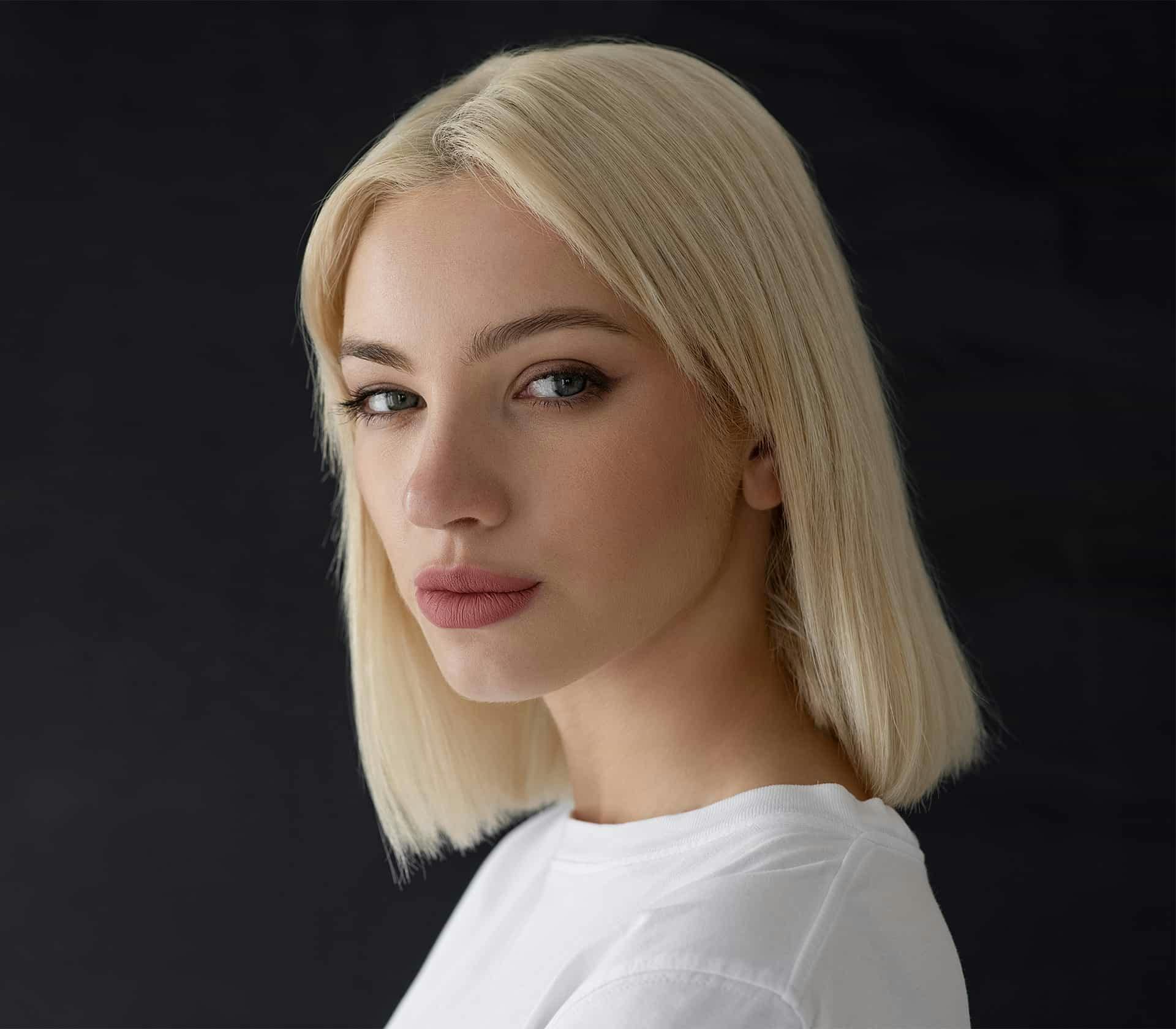 Woman looking at camera