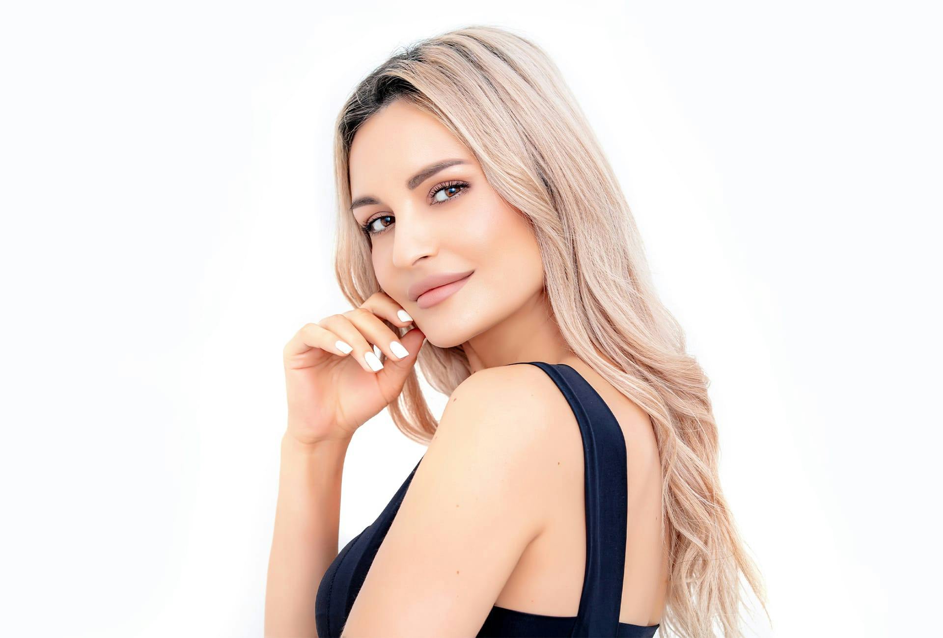 Woman smiling