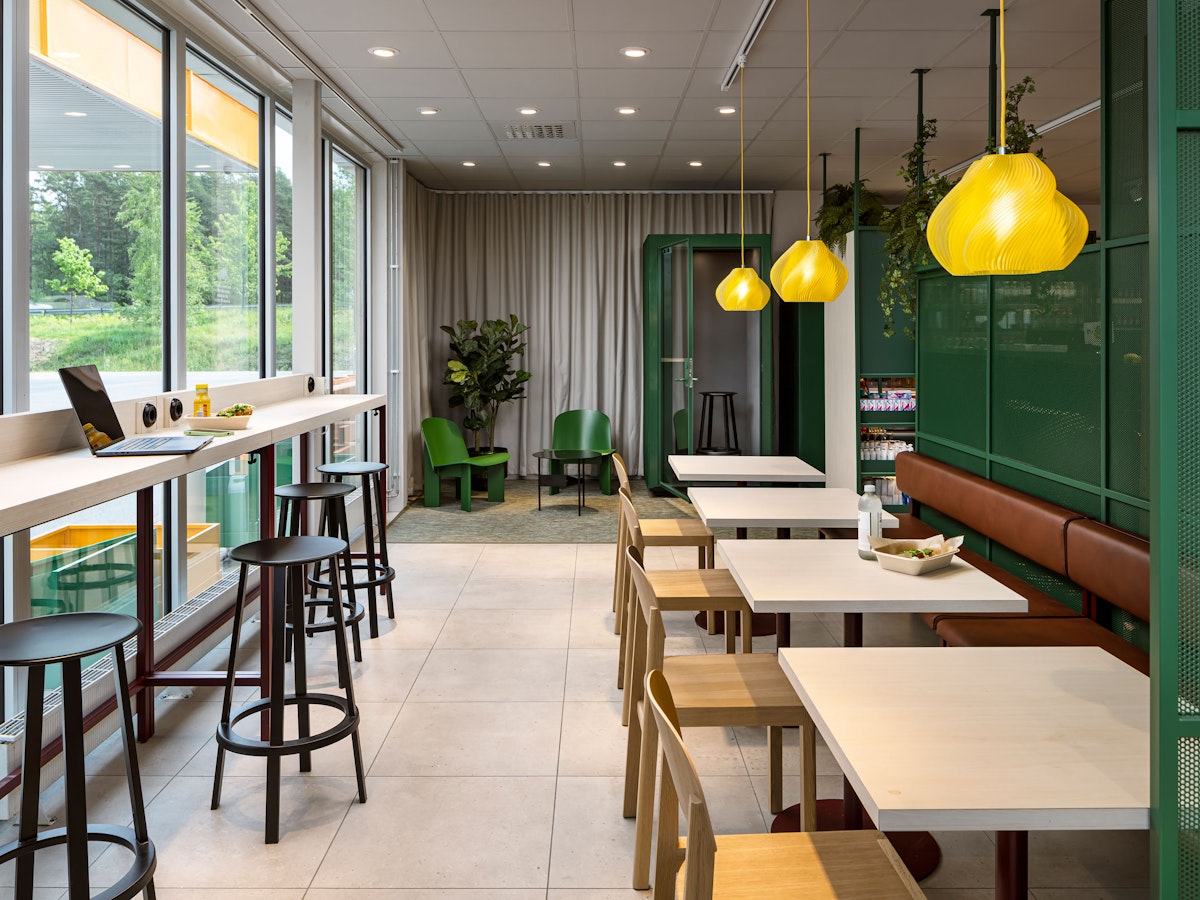 Interiören av en ny Preemstation