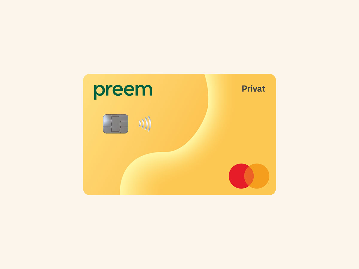 Bild på ett Preem Mastercard-kort