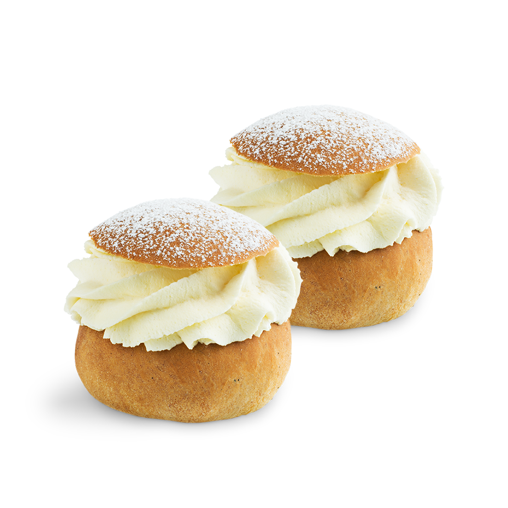 Två stora semlor