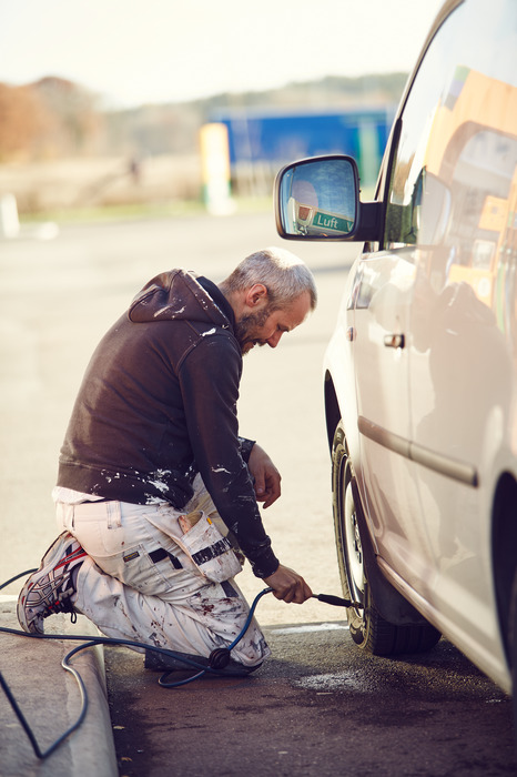 Kontrollera lufttrycket