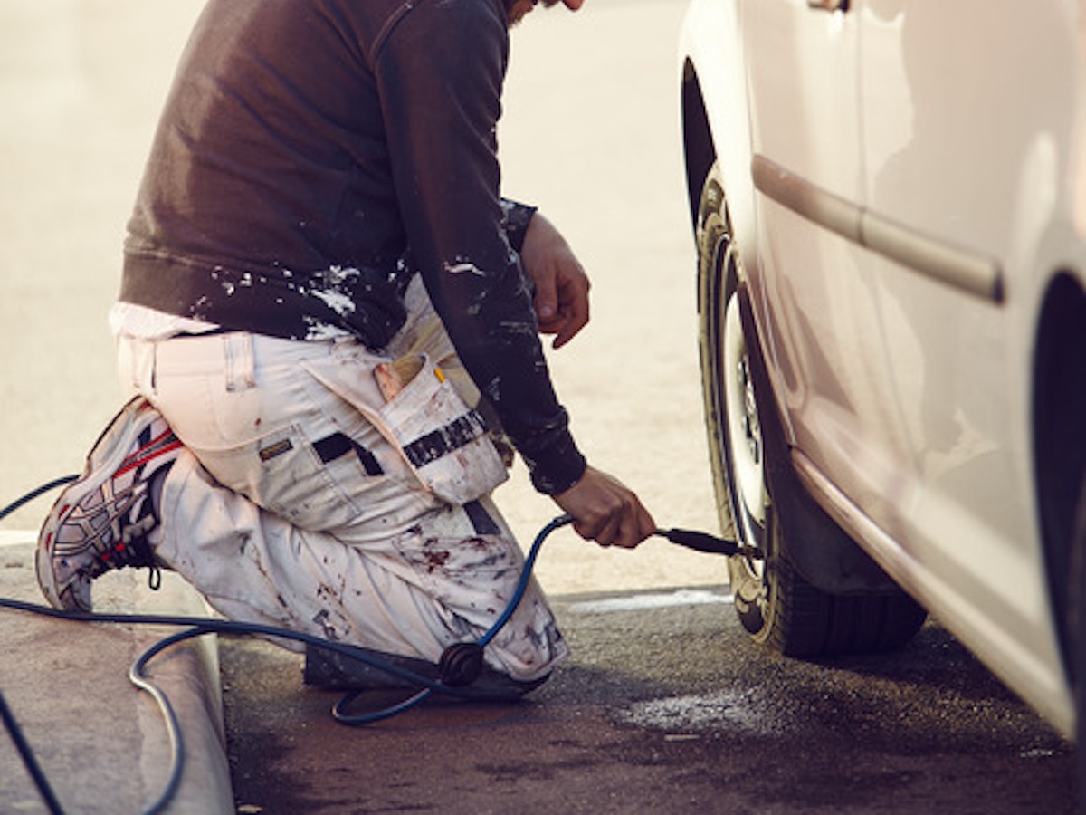 Kontrollera lufttrycket