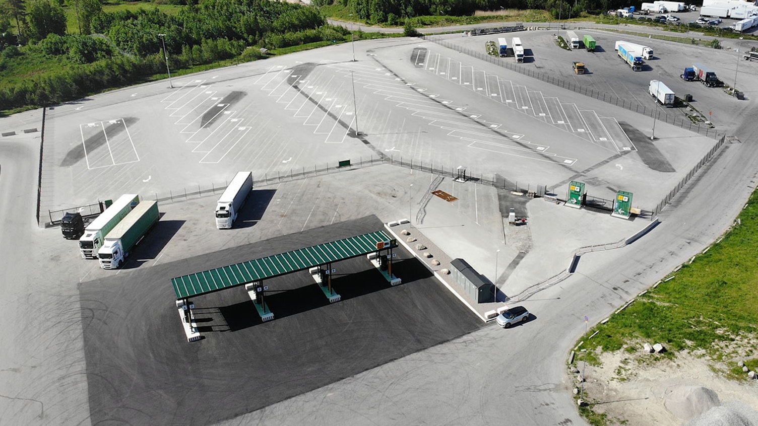 Bild på truck stop i Berglunda