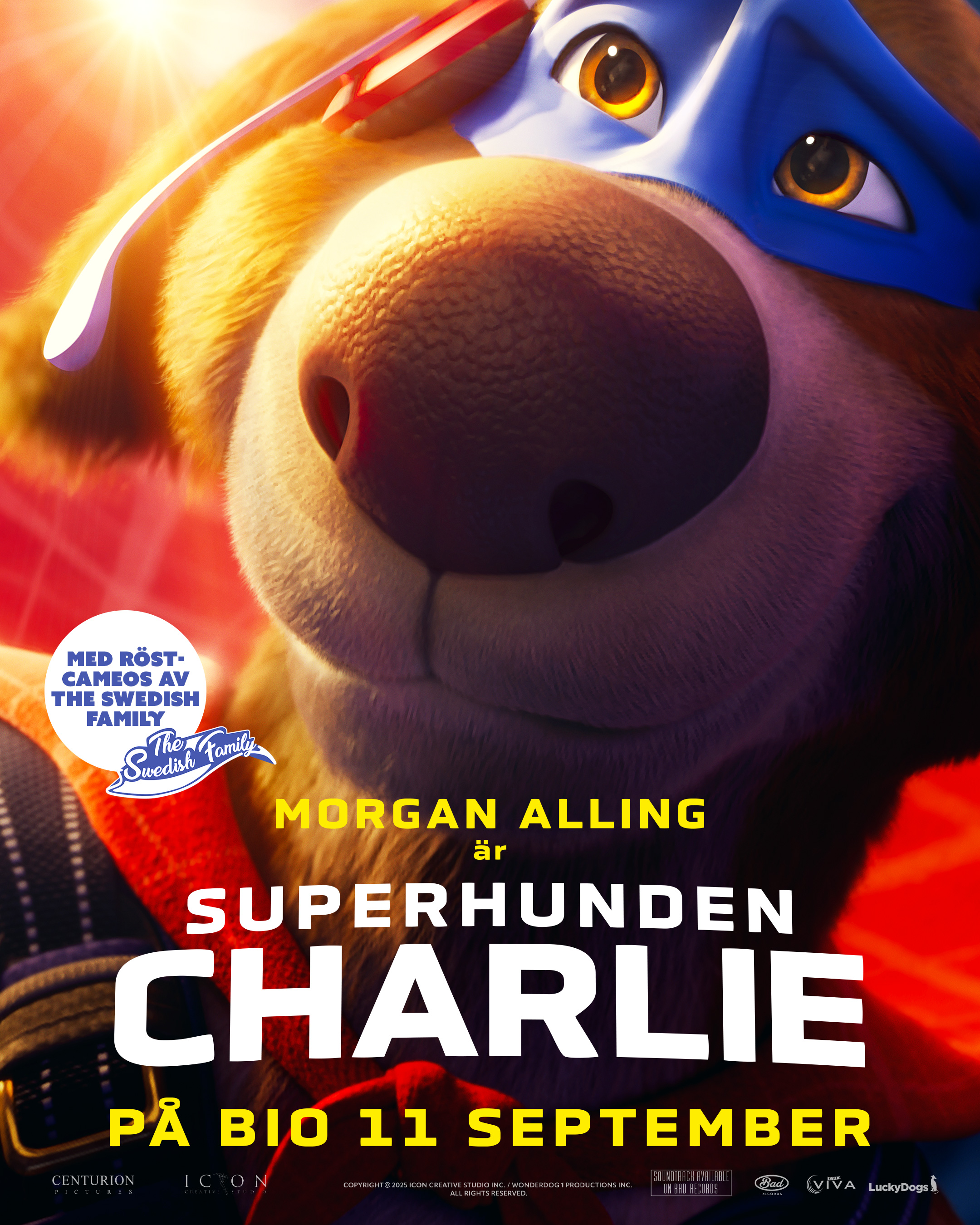 Filmposter på Superhunden Charlie