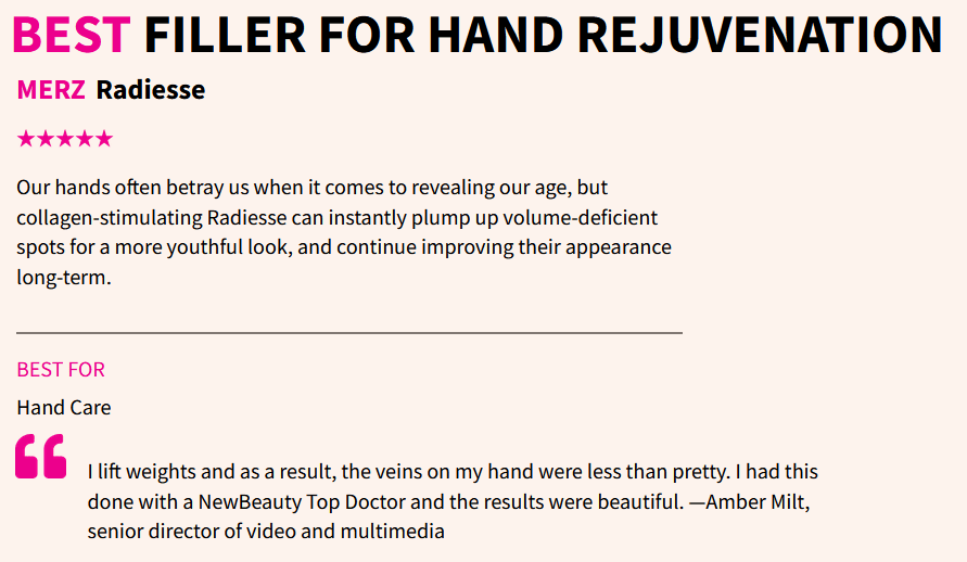 best hand filler
