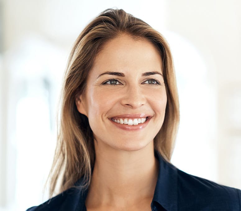 woman smiling