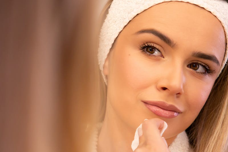 Woman with beautiful skin