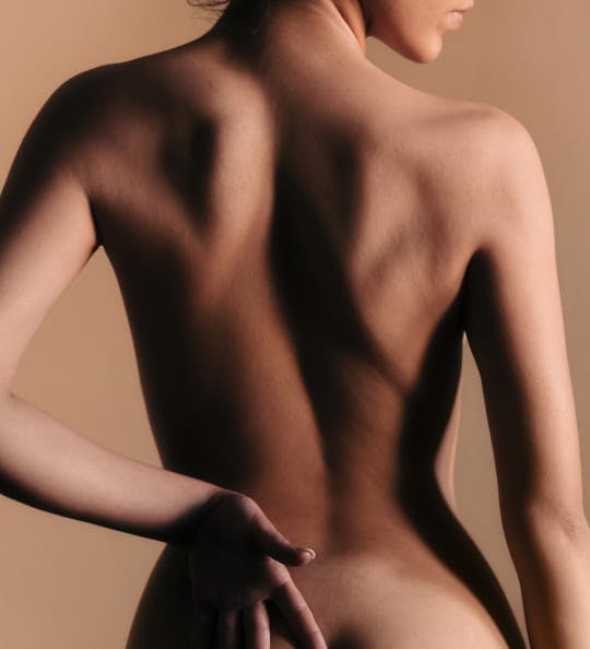Back of a naked woman