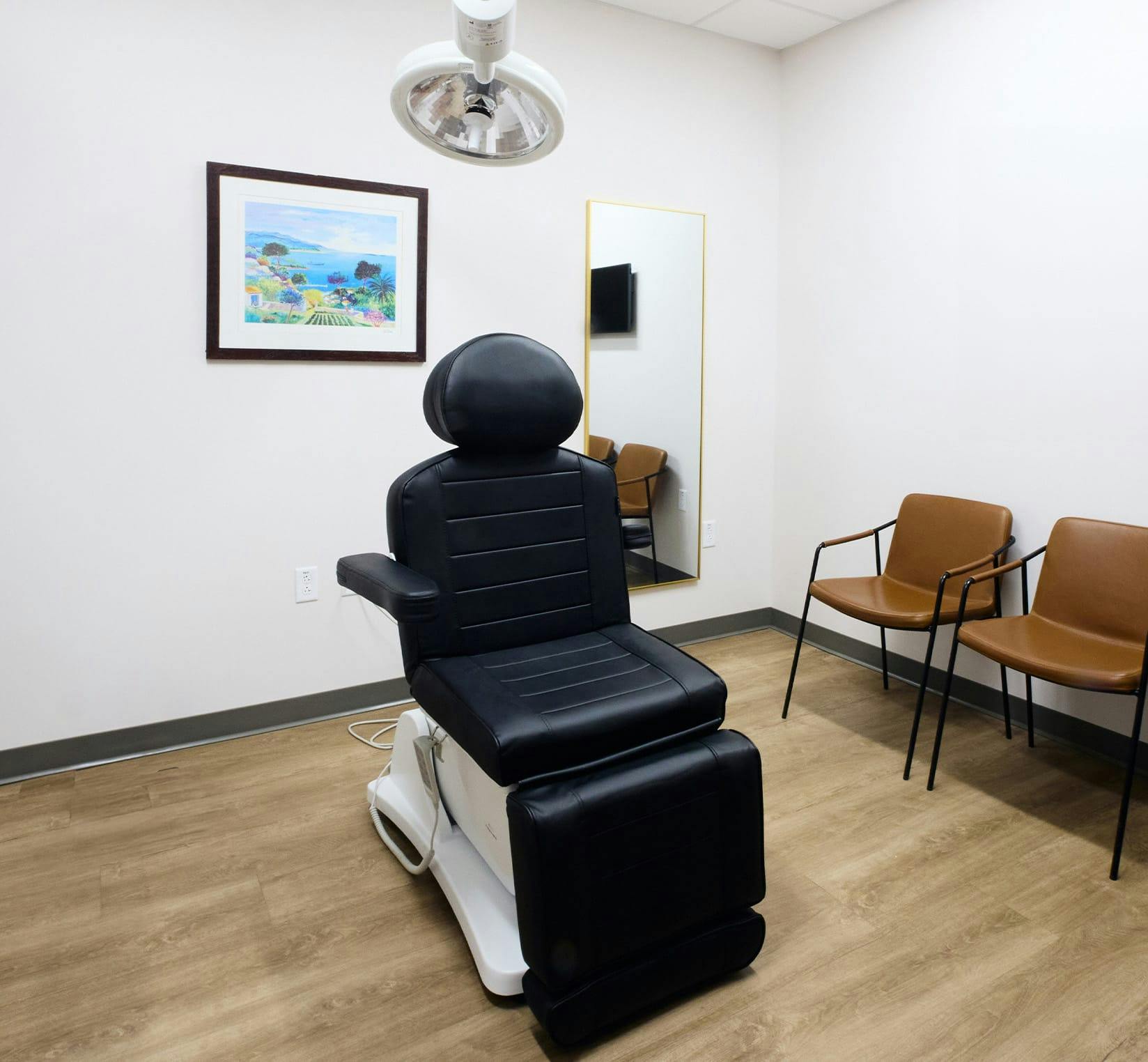 Chair in exam room