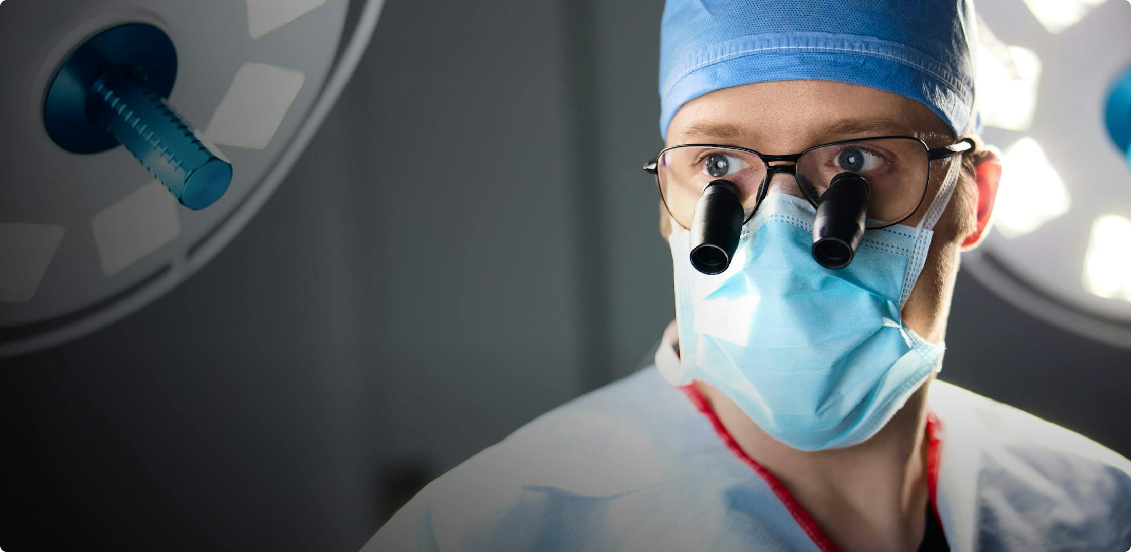 Dr. Goggin in his surgery outfit