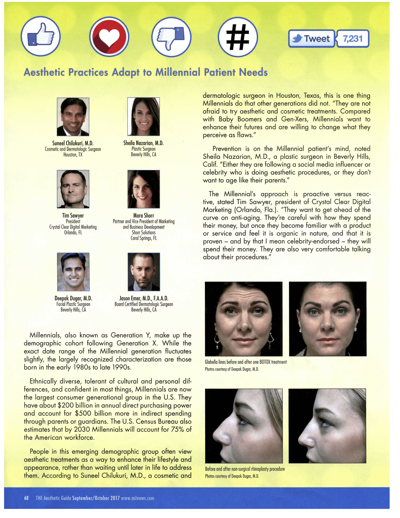 The Aesthetic Guide Magazine September/October 2017 page 68