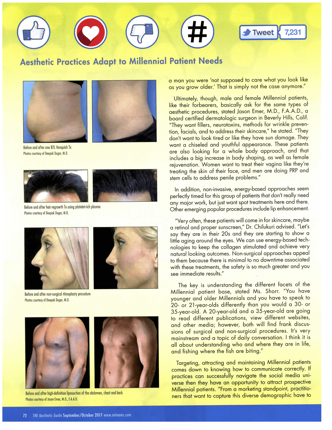 The Aesthetic Guide Magazine September/October 2017 page 72
