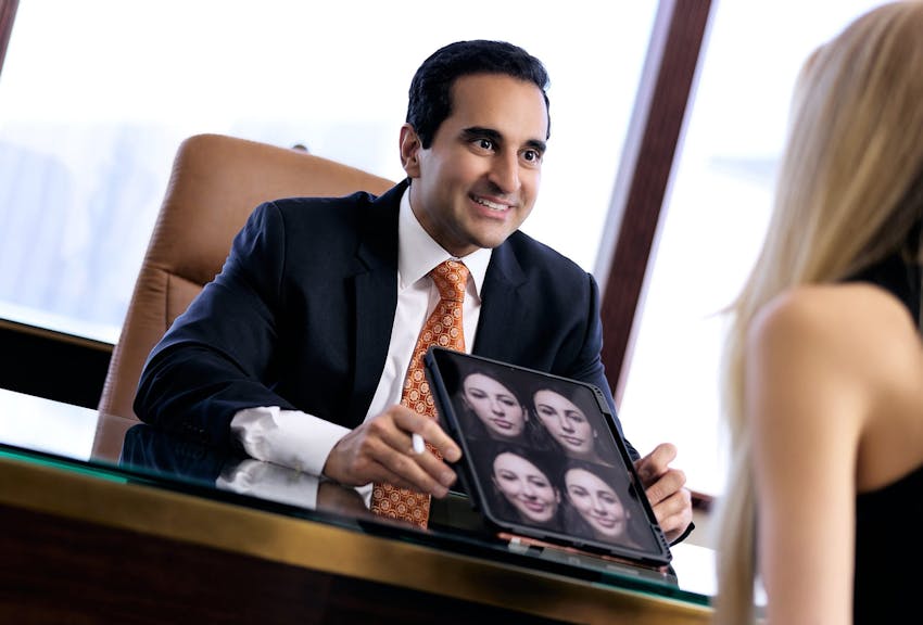 Dr. Dugar consulting patient