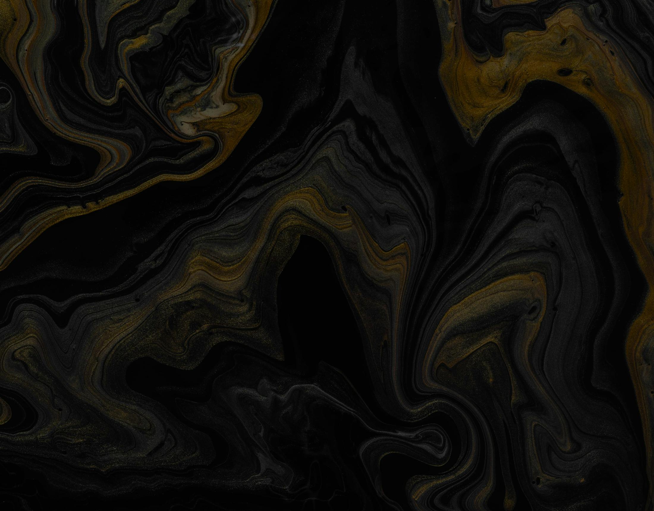 Black and gold wall