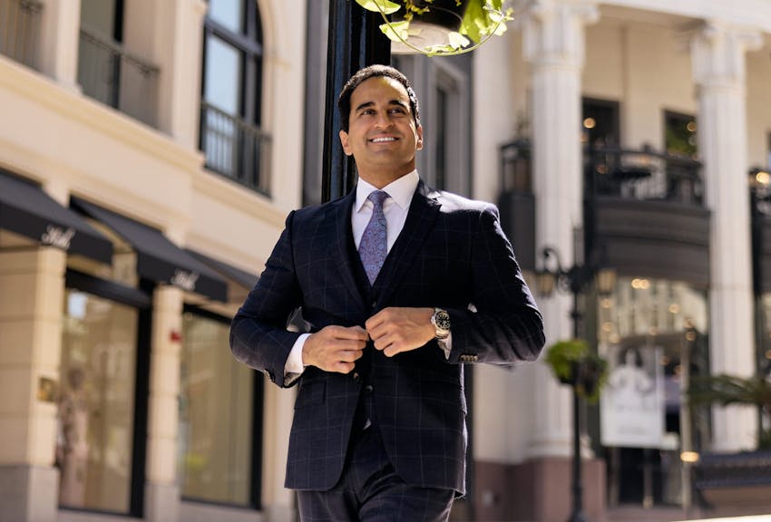 Dr. Dugar outdoors in Beverly Hills