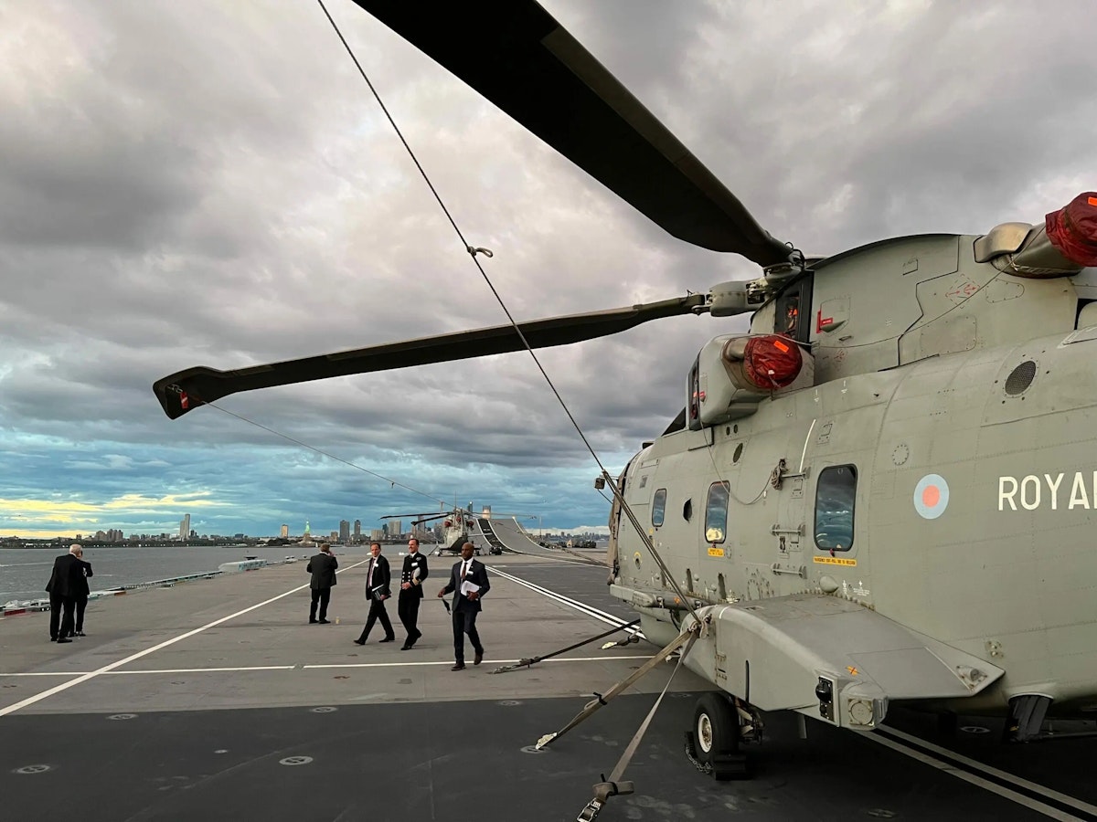 Royal navy helicopter
