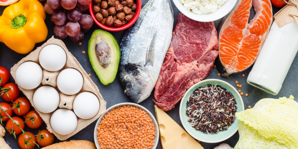 variety of different foods for nutrition