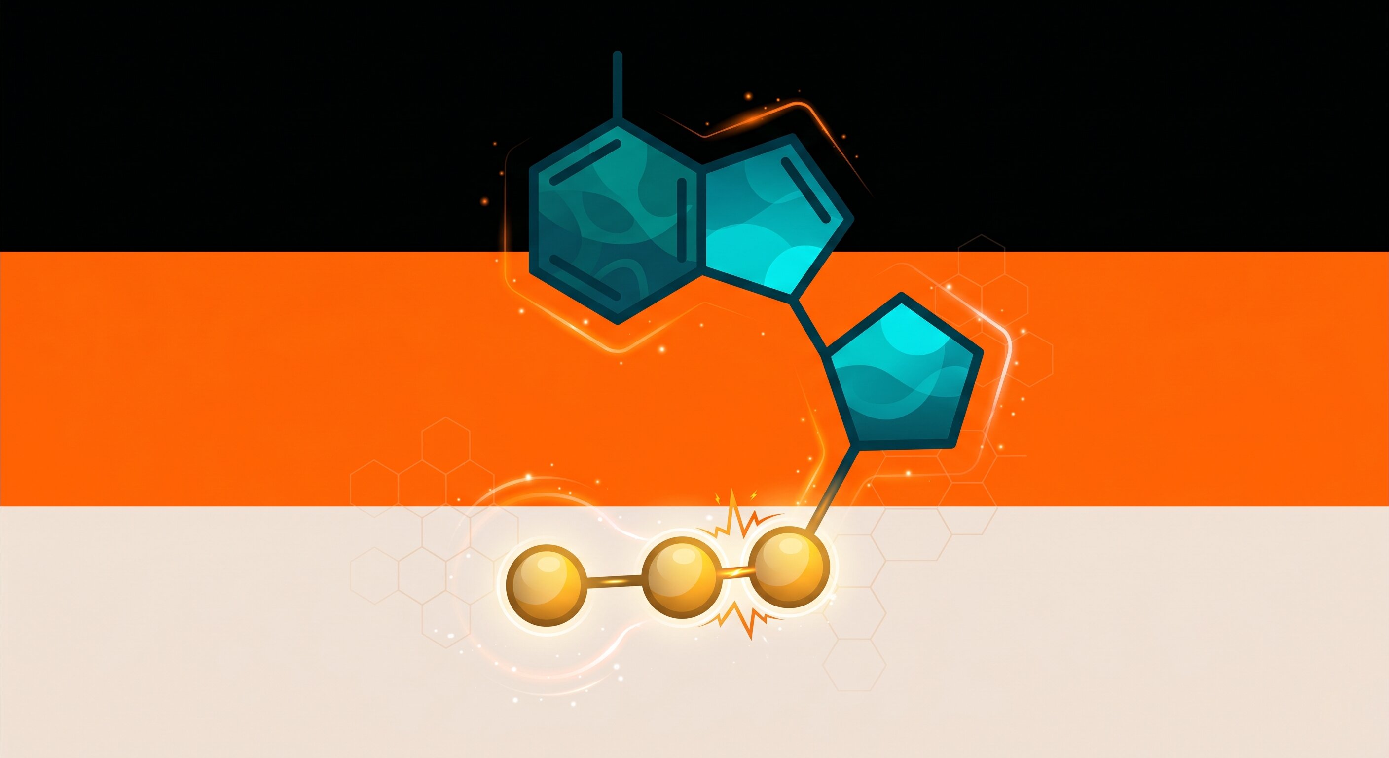 A glowing ATP molecule diagram showing a bond breaking, helping you visualise how your cells release their energy.