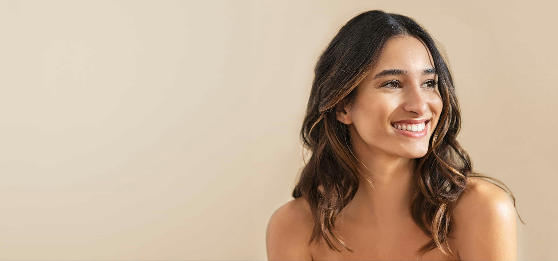 woman smiling