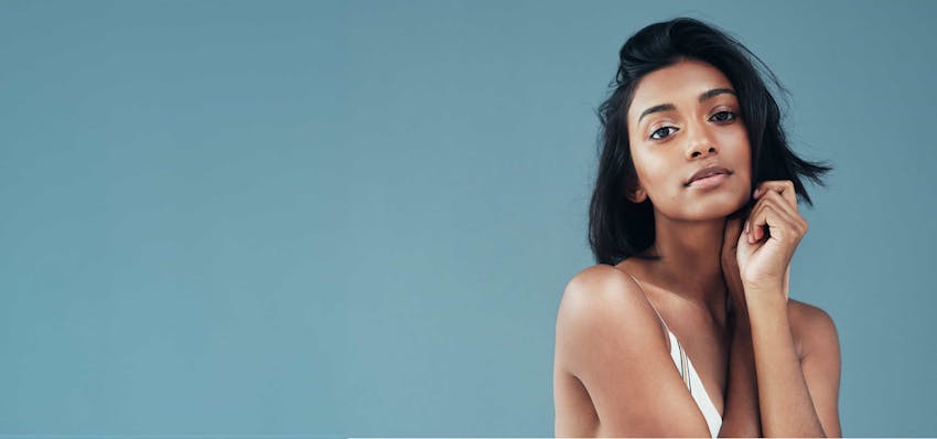 Woman posing and smiling