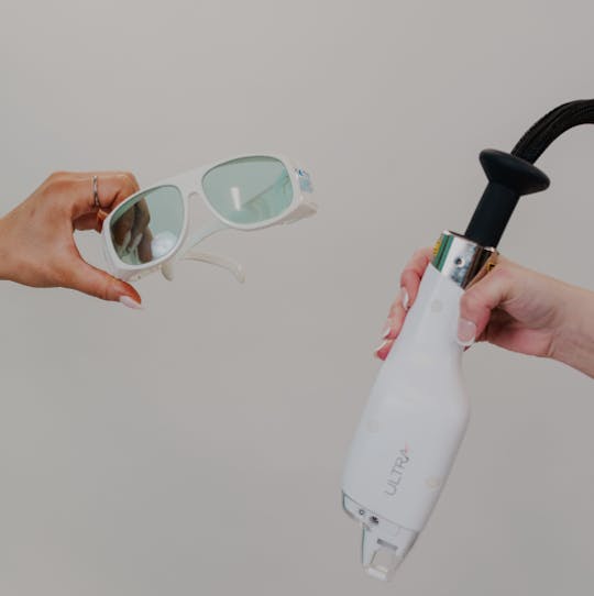 Protective Glasses and Light Machine