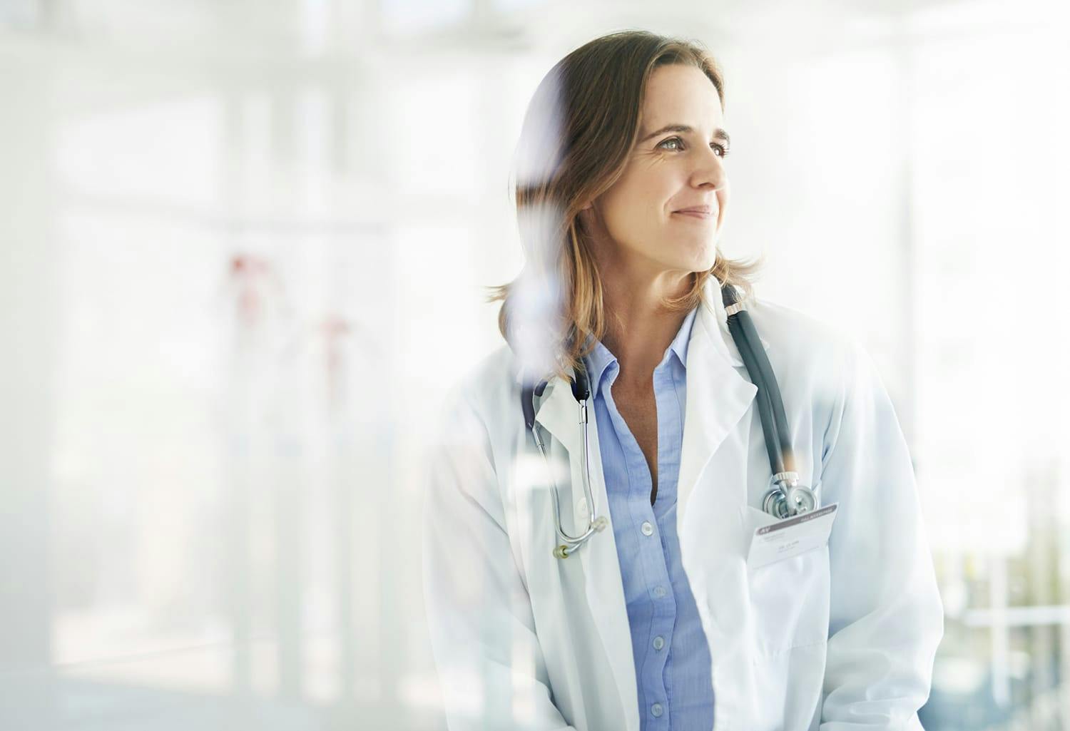 Doctor smiling