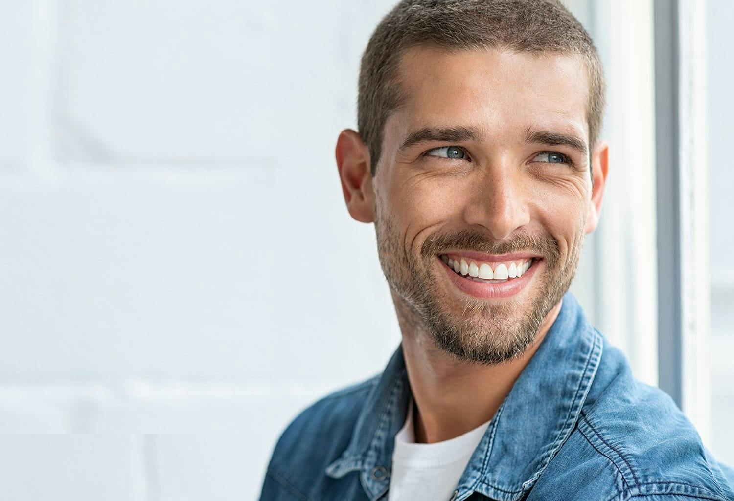 Man smiling