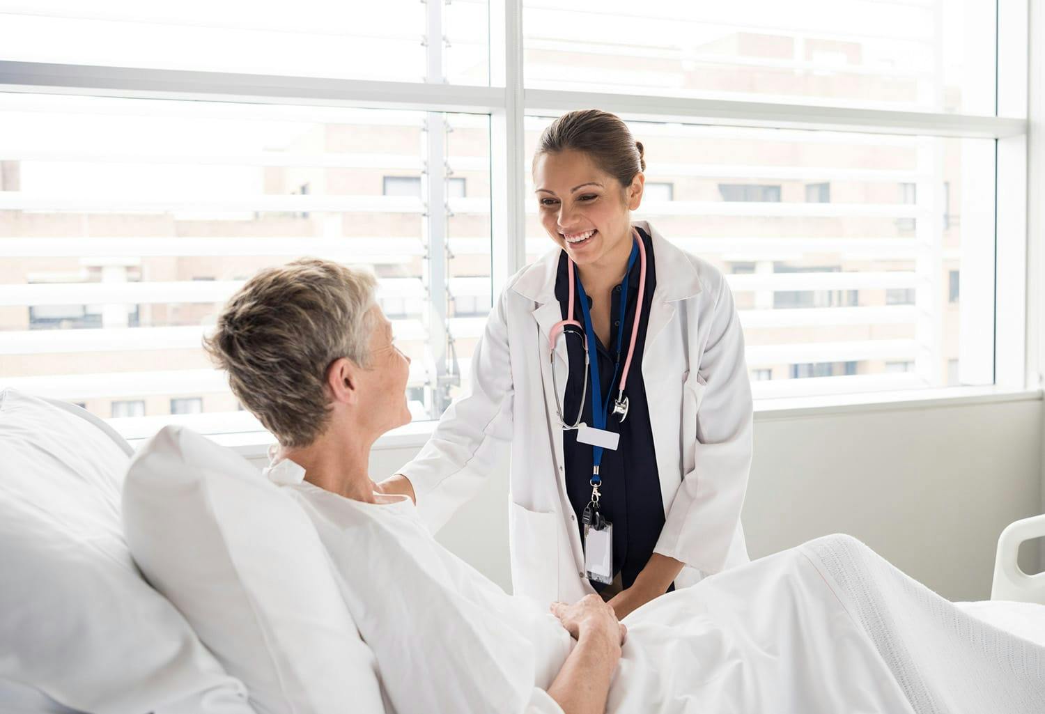 Doctor talking to a patient