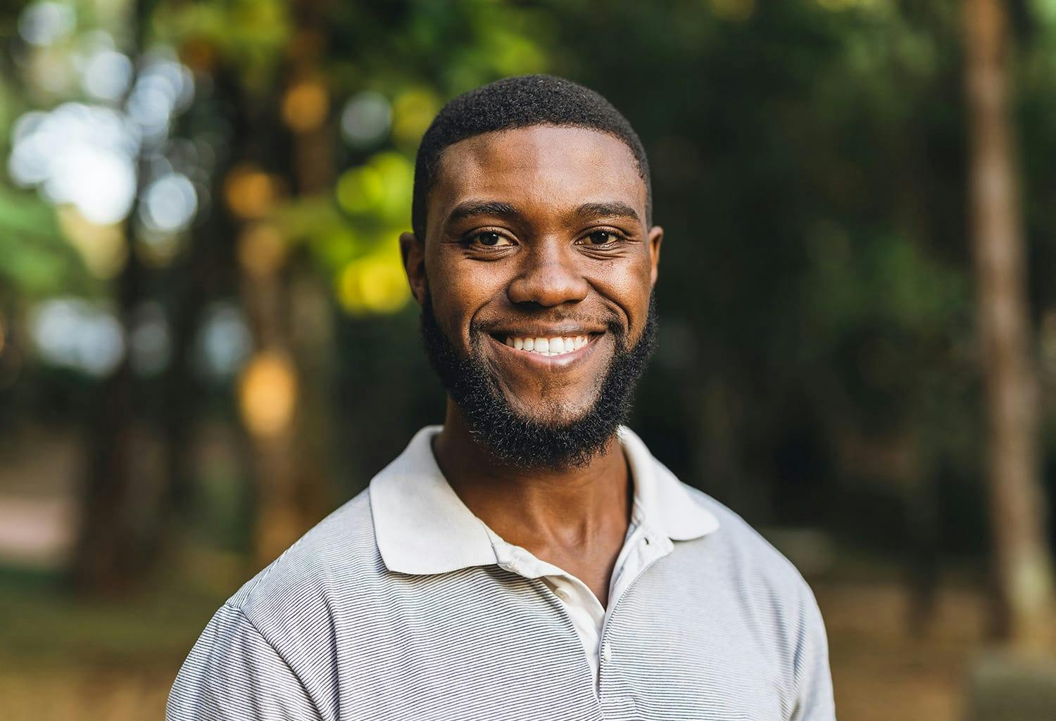 Man smiling