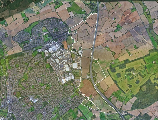 Aerial view of east hemel land