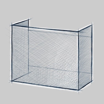 Halbschild eckig