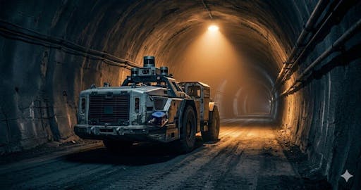 tunnel, bulldozer, machine