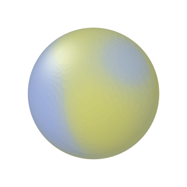 groen blauwe bol