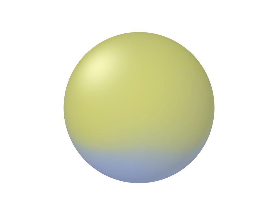 groenblauwe bol