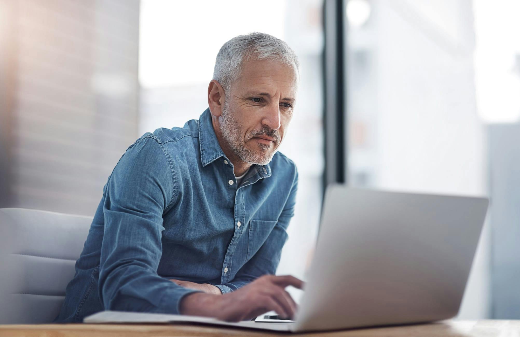 man on laptop