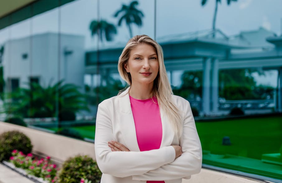 Dr. Quimby crossing her arms