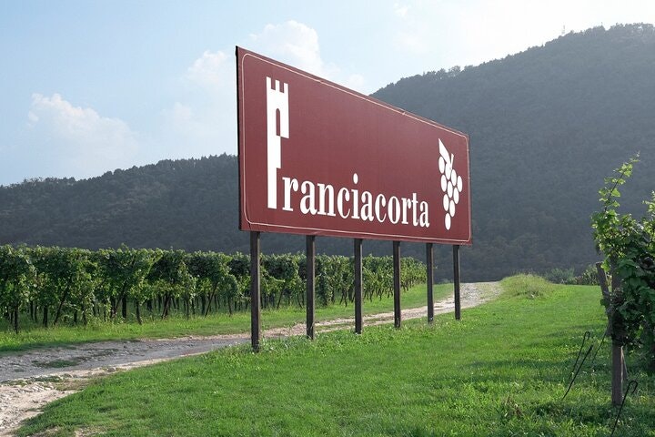 Franciacorta vineyards in Lombardy, Italy, home of Franciacorta DOCG and traditional method sparkling wines