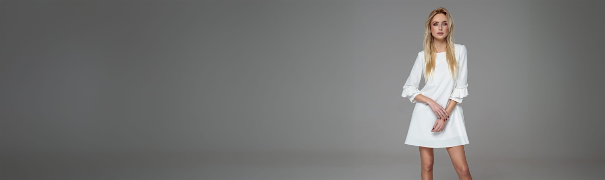 woman in white dress