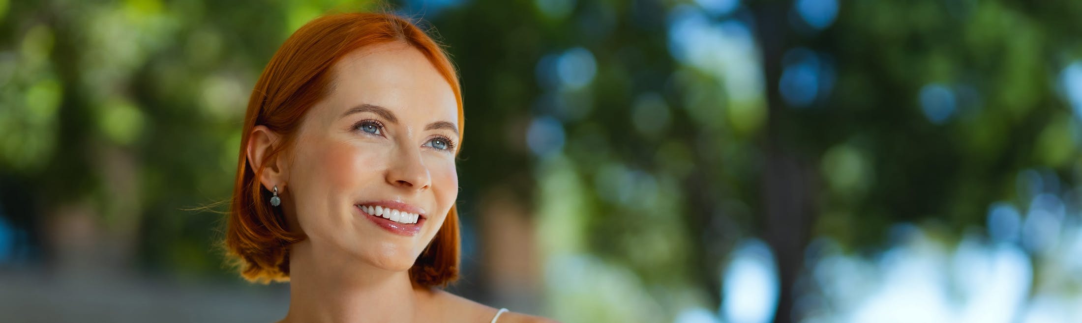 woman smiling